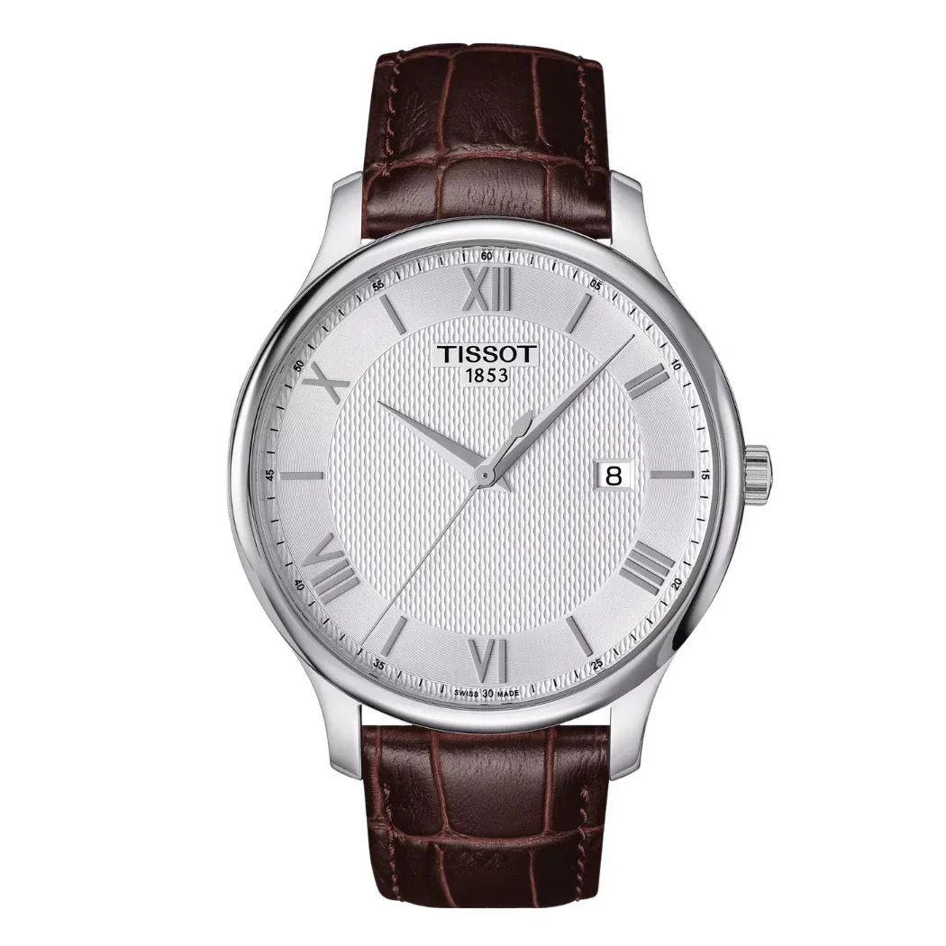 Tissot Tradition Chronograph 42mm Leather Strap Classic Rose Gold