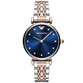 Emporio Armani Women's Quartz Stainless Steel Blue Dial